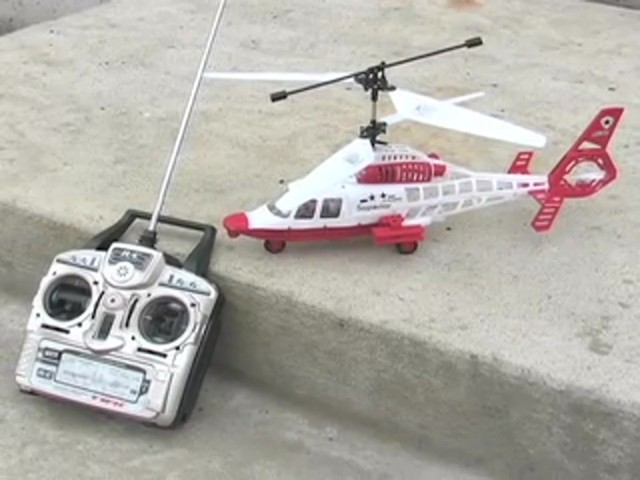 Radio - controlled Sky Invaders 3 - channel Rescue Helicopter - image 1 from the video