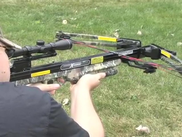 Carbon Express&reg; X - Force&#153; 850 Crossbow Kit with BONUS Universal Cocking Harness  - image 5 from the video