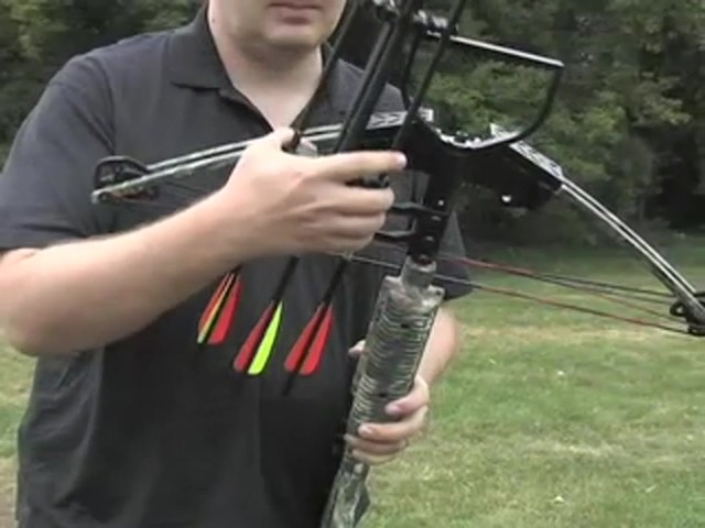 Carbon Express&reg; X - Force&#153; 850 Crossbow Kit with BONUS Universal Cocking Harness  - image 8 from the video