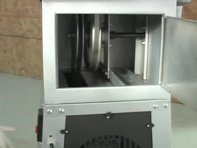 Professional Meat Cutting Band Saw with Built - in Grinder - image 5 from the video