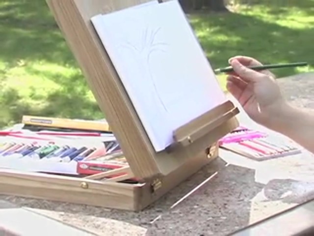102 - Pc. Royal Brush&#153; Wooden Easel and Art Set - image 7 from the video