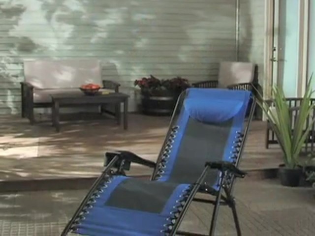 Guide Gear&reg; Deluxe Zero Gravity Lounger - image 10 from the video