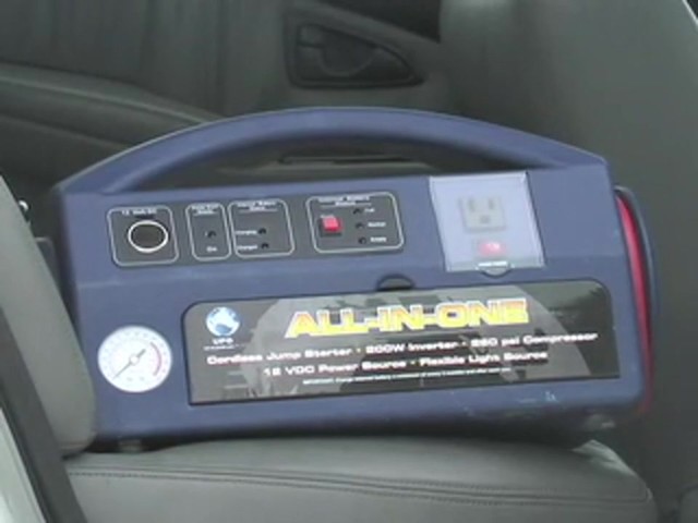 UPG&reg; All - in - 1 Jumpstarter with 200W Inverter and Air Compressor - image 2 from the video