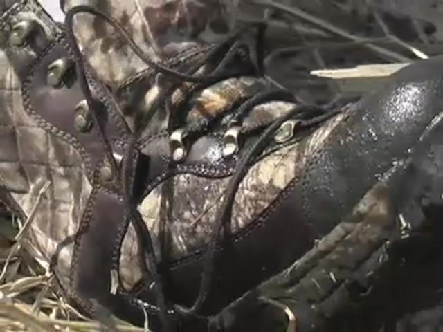 Men's Guide Gear&reg; Waterproof 1200 gram Thinsulate&#153; Ultra Quilted Boots Realtree&reg; Hardwoods Grey&reg; - image 8 from the video
