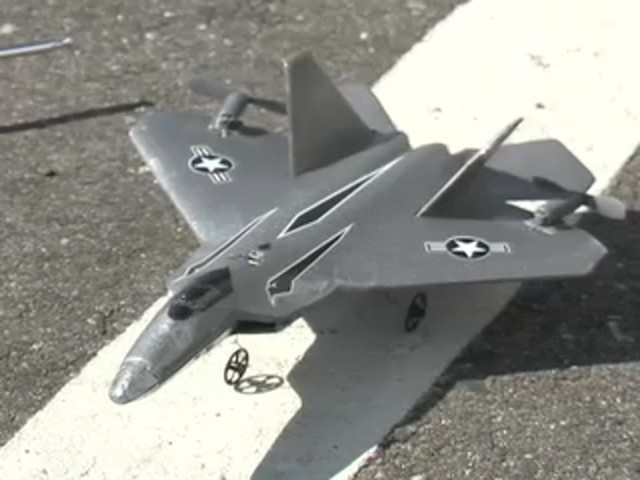Air Rage&#153; Remote Control F22 Microfighter Plane - image 5 from the video
