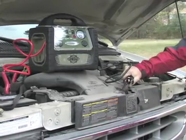 Guide Gear&reg; 5 - in - 1 Jumpstarter with Power Inverter and Air Compressor - image 4 from the video