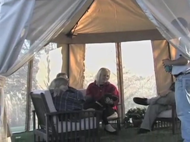 13' Paradise Gazebo Tan - image 4 from the video