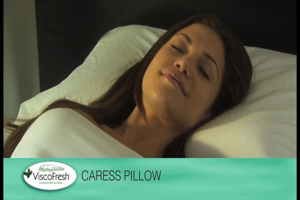 ViscoFresh® Caress Memory Foam Pillow - image 2 from the video