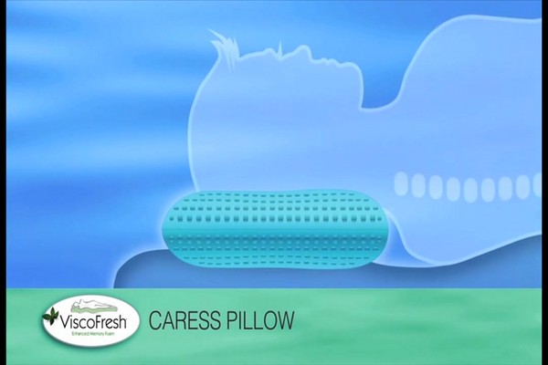 ViscoFresh® Caress Memory Foam Pillow - image 4 from the video