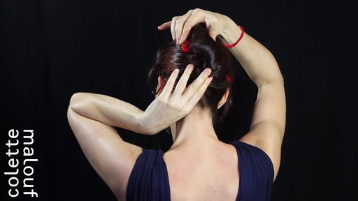 Colette Malouf M Pin How-To: Long Hair French Twist - image 8 from the video