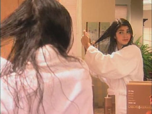 Liquid Keratin At Home Salon Treatment - image 2 from the video