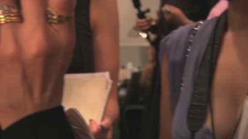 Hair, Makeup & Nails Backstage at Lela Rose (Spring 2012) - image 10 from the video