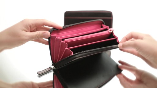  Royce Leather Ladies' Fan Wallet  - image 6 from the video