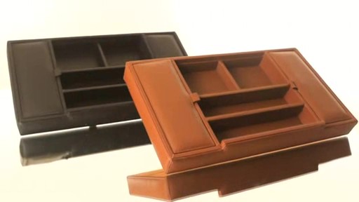 Royce Leather Men's Leather Valet Tray - image 10 from the video