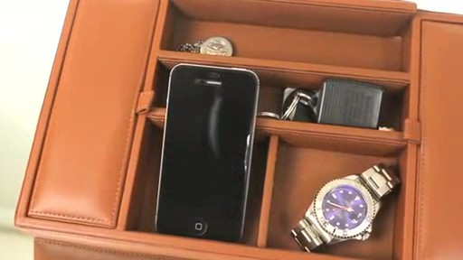 Royce Leather Men's Leather Valet Tray - image 6 from the video