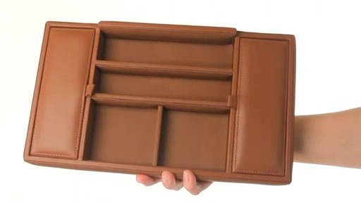 Royce Leather Men's Leather Valet Tray - image 8 from the video