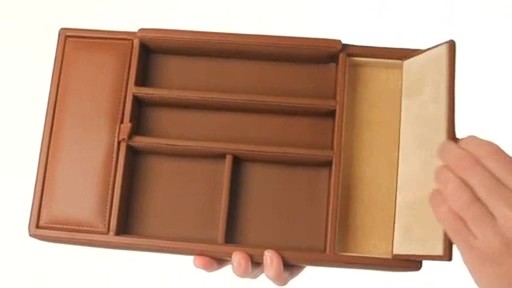 Royce Leather Men's Leather Valet Tray - image 9 from the video