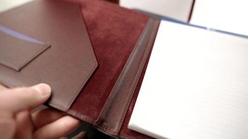  Royce Leather Deluxe Writing Padfolio - image 6 from the video