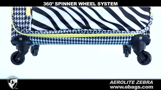 Heys USA Aerolite Zebra 3 Piece Spinner Set  - image 4 from the video