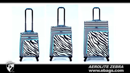 Heys USA Aerolite Zebra 3 Piece Spinner Set  - image 8 from the video