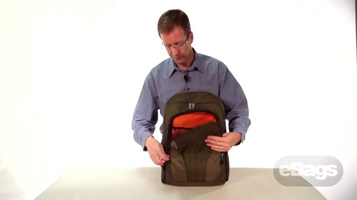 Organized laptop backpack. eTech 2.0 Downloader Laptop Backpack. - image 4 from the video