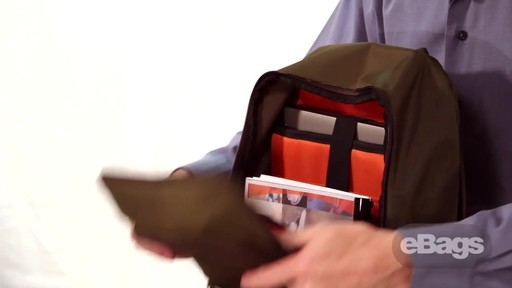 Organized laptop backpack. eTech 2.0 Downloader Laptop Backpack. - image 5 from the video