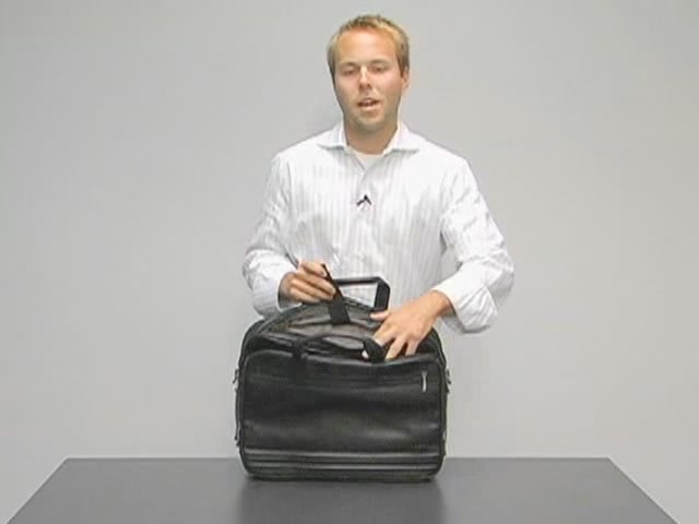 eBags Deluxe Full-Grain Leather Laptop Brief - image 4 from the video