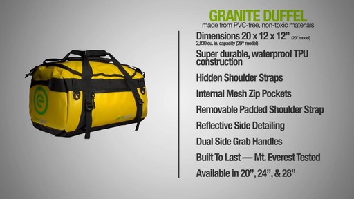 ecogear Granite Duffle - image 10 from the video