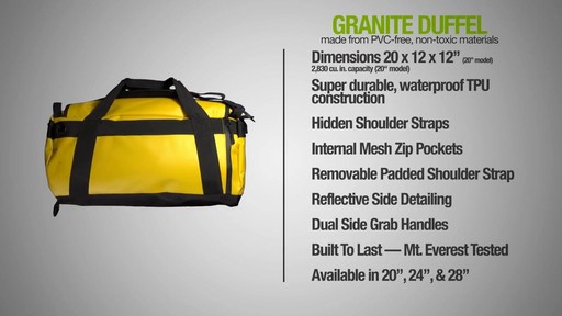 ecogear Granite Duffle - image 8 from the video