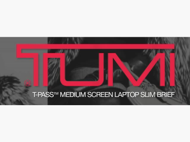 Tumi Alpha T-PASS Medium Screen Laptop Slim Brief - image 1 from the video