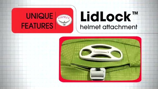 Osprey LidLock Helmet Attachment - image 1 from the video