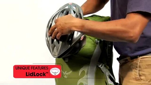 Osprey LidLock Helmet Attachment - image 3 from the video