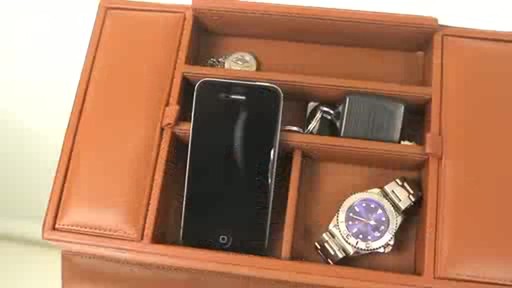 Royce Leather - Men's Leather Valet Tray  - image 5 from the video