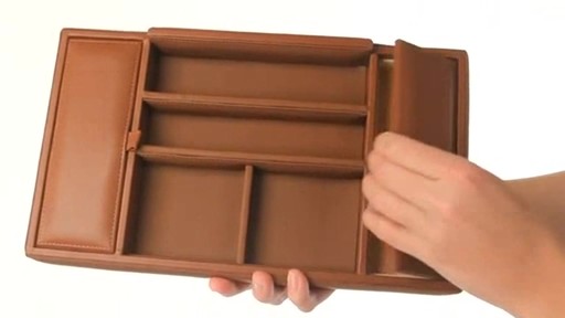 Royce Leather - Men's Leather Valet Tray  - image 9 from the video