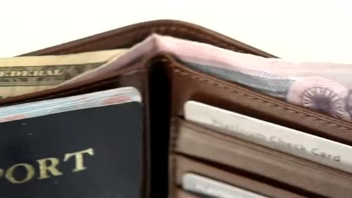 Royce Leather RFID Blocking Passport Currency Wallet  - image 8 from the video