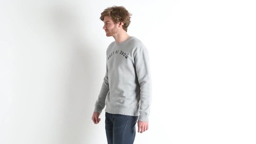 Carhartt - Pull LESS IS MORE gris - image 2 from the video